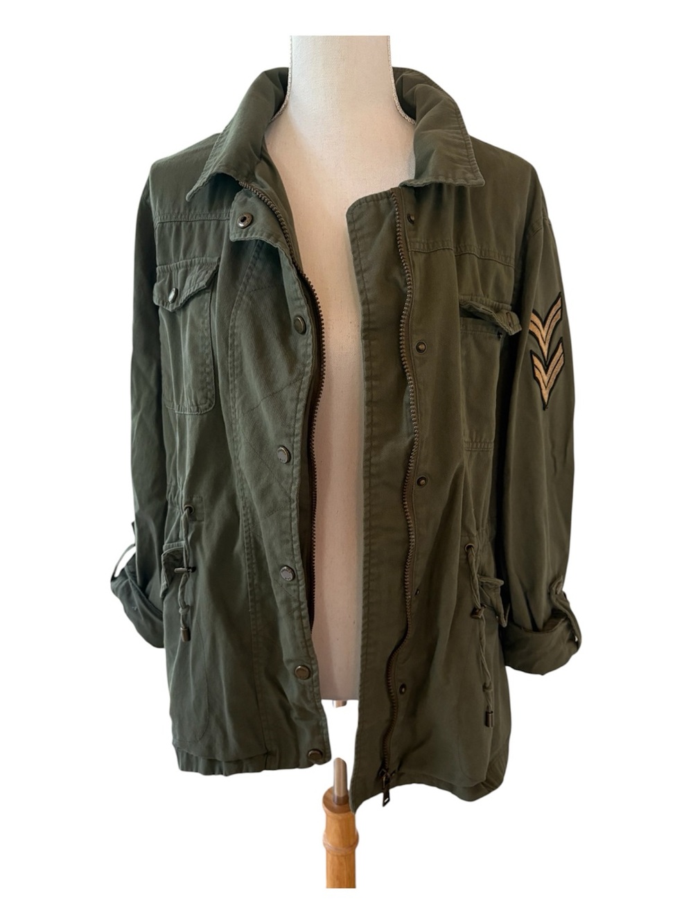 Madden Army Green Military Jacket.  Size XL